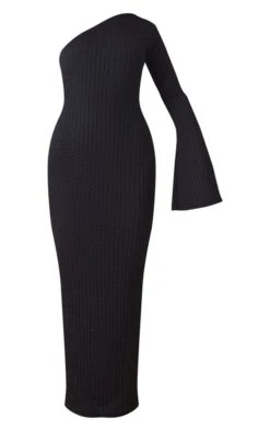 Robe Longue Texturée Noire Asymétrique -Zeze Vetements Magasin 00a92c48ad7655ce7149ca5745d79b6c54511f0b cnd2062 5