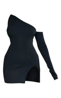 Mini Robe En Maille Tricot Côtelée Noire Asymétrique à Fente -Zeze Vetements Magasin 027ffccaabf238d7c9c3ede1dc15579ed37bc9a7 cnb6421 5