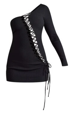Robe En Maille Tricot Noire à Devant Et Derrière Lacés -Zeze Vetements Magasin 034d23c18a49c105657a9959a92a29f82c4b3361 cna1228 5