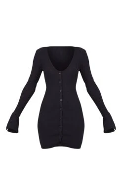 Robe Chemise Décolletée Côtelée Brossée Noire à Manches évasées 12 Robe Chemise Décolletée Côtelée Brossée Noire à Manches évasées -Zeze Vetements Magasin 043d999775b79e8b415cf46f4cdc6da0e882627d cmv9179 5