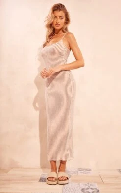 Robe Longue Rayée Côtelée Taupe à Bretelles 9 Robe Longue Rayée Côtelée Taupe à Bretelles -Zeze Vetements Magasin 0997a32c82e994c4540b6395a18e882d31b7eeae cne6555 3