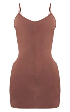 Robe Moulante En Jersey Chocolat à Bretelles Et Coutures -Zeze Vetements Magasin 09c00ba0921bafe26c96e44781bef45735602587 cnd4083 5