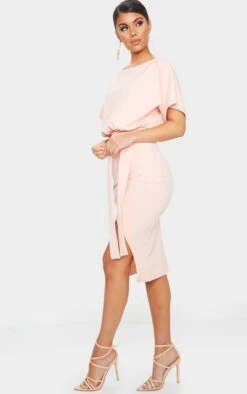 Robe Mi-longue Portefeuille Nude à Manches Kimono -Zeze Vetements Magasin 0d7303d67014025782bf14394cde6eef2e312b64 CML1653 3