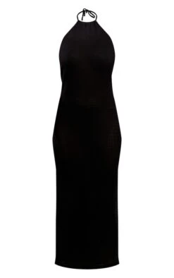 Robe Mi-longue Dos Nu En Maille Tricot Texturée Noire -Zeze Vetements Magasin 0e1fcd497c4208f4147d8f51368df04ba534df58 cnd7436 5