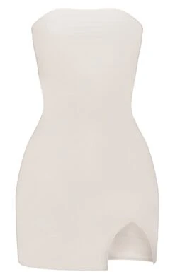 Robe Courte En Jean Enduit Crème à Ourlet Fendu -Zeze Vetements Magasin 0eae916a11c04425aacd0cc34e278acbe8a42cbd cnd4415 5