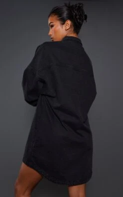 Robe Chemise En Jean Noir Délavé Oversize -Zeze Vetements Magasin 116454c8db3c3cafd5b2ce74097f2316cb18f3a3 cnb8464 2