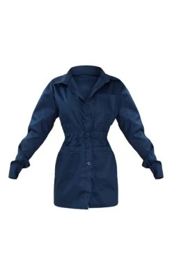 Robe Chemise En Maille Sergée Bleu Marine à Poches Frontales Et Taille élastique -Zeze Vetements Magasin 1281bf3c79afcd8a1f3cbdac326b90671e7aa9a1 cna3023 6