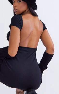 Logic Robe Moulante Côtelée Noire à Dos Nu Et Mancherons -Zeze Vetements Magasin 16d5e78de43795dc3ddf41a8d45d7e6dc9b5745f cnb7250 4