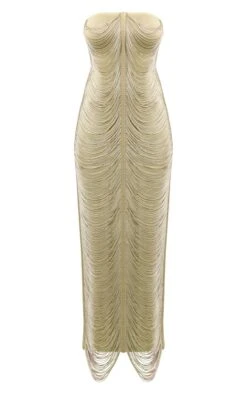 Robe-bustier Longue Drapée Sauge à Franges -Zeze Vetements Magasin 1986b60c66020c94b4c6b37c8493ea56347d43f9 cne7700 5