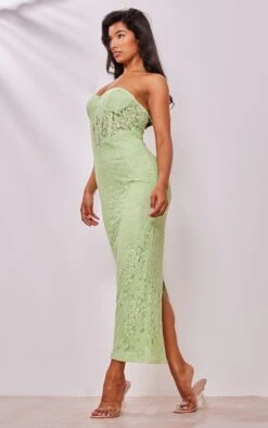 Robe Longue à Corset Bustier En Dentelle Fleurie Vert Sauge -Zeze Vetements Magasin 1acb1f0cd05c9eb533dadcaac0d744c89553b800 cne8535 3