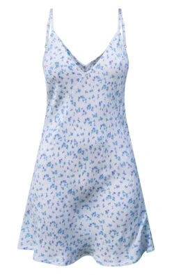 Robe Droite Bleue à Petites Fleurs Et Bretelles -Zeze Vetements Magasin 1d44e8f6381790425cccf60866f34d94facd43fb cnd6435 5