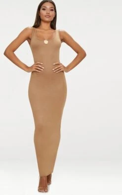 Robe Longue Basique Camel -Zeze Vetements Magasin 1f93e983d9ce115e5398935271924609ae0a8afa CLV9691 3