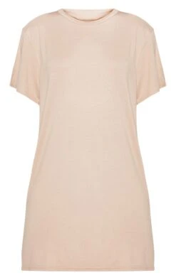 Robe T-shirt Basique Nude Clair à Manches Courtes -Zeze Vetements Magasin 2491c41b0393dbfcec98a5c970e6c52c67a48acd CMS1145 5