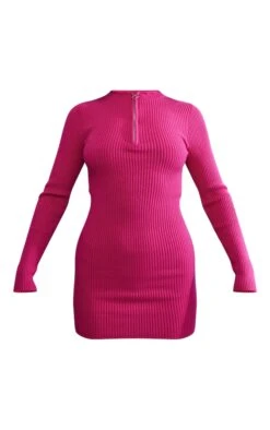 Mini Robe Pull Rose Vif à Zip -Zeze Vetements Magasin 24a24499418f09a762e0bcc242ebdaab1f629069 cnb1427 5