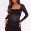 Robe Moulante En Mesh Noire à Corset Et Froncée Sur Le Buste -Zeze Vetements Magasin 2b80f1bf9c0cb5af00a94abc4421546481ef1f57 cnd2215 1
