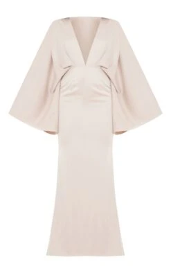 Robe Longue Satinée Drapée Champagne -Zeze Vetements Magasin 2cbcc5688121368cf20570a32bc32b35a6e08478 cnd9172 5