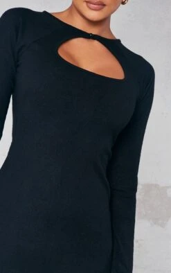 Logic Robe Moulante En Jersey Brossé Noir à Découpe Goutte D'eau -Zeze Vetements Magasin 2ecf9dd6c8c5c5551033af70286331d5d0a68538 cnb1119 4