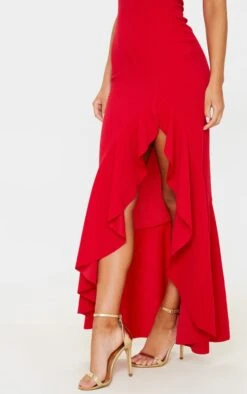 Robe Longue Asymétrique Fendue Rouge -Zeze Vetements Magasin 31034c3777668b0b06ae7eca17b167ef6045a1bf cmf6576 5