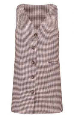 Robe Blazer Style Gilet Oversize Chocolat En Maille Sergée à Carreaux -Zeze Vetements Magasin 31f5026403eeb90d5cdbeec548e9ebcbfd97fa97 cnb7162 5