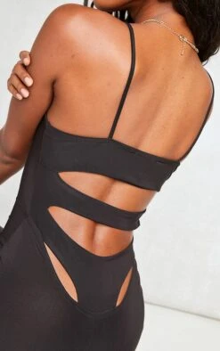 Robe Longue Moulante Noire Découpée Dans Le Dos à Col Rond Et Bretelles -Zeze Vetements Magasin 36956dd532f8a7107cbdd64843221aa5d760b419 cnd7695 4