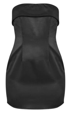 Robe Bustier Droite Satinée Noire à Bordure Repliée -Zeze Vetements Magasin 3abcebbb6d79f867cc61006b51b2444761b1e653 cnd5942 5