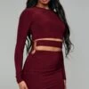 Robe Moulante Prune Foncé à Taille Découpée Et Anneaux -Zeze Vetements Magasin 3fc21a5d0b29c209de2d1b803c9029c24ef13241 cnc2292 1