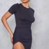 Robe Moulante En Jersey Noir à Manches Courtes Et Côté Froncé -Zeze Vetements Magasin 435c3a8e1b93c7a1899832451f3c5b6eaf361e71 cnc8328 1