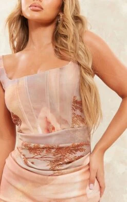 Robe Mi-longue En Maille Tissée Multicolore Imprimé Renaissance à Liserés Structurants -Zeze Vetements Magasin 43ed964695bda8748f37b7bc84580bb31e7cd601 cne3808 4