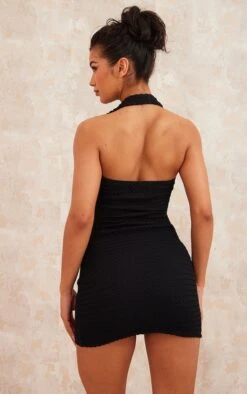 Robe Moulante Texturée Noire à Dos Nu Et Bretelles -Zeze Vetements Magasin 47b6af90132c315c675443520a71ee9538ca574e cnd5816 2