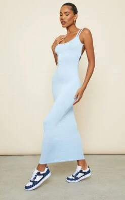 Robe Longue En Jersey Bleu Vif à Bretelles Dans Le Dos 9 Robe Longue En Jersey Bleu Vif à Bretelles Dans Le Dos -Zeze Vetements Magasin 48ec9beb98c0fcdb3f7416bd6e15411cdf5382fa cnd5507 3