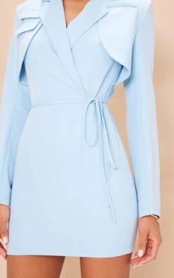 Robe Blazer Style Utilitaire Bleue à Manches Longues Et Ceinture -Zeze Vetements Magasin 4a1a3a94324a1f5d76fa13a788e8208dcfbe1cb0 cmy7181 4