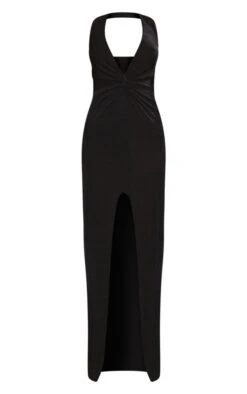 Robe Longue Moulante En Acétate Noir à Détail Torsadé -Zeze Vetements Magasin 4a52ed670a569628b340342456807661709d0336 cnc3066 5