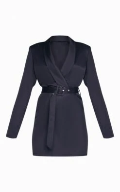 Robe Blazer Noire à Ceinture Et Décolleté -Zeze Vetements Magasin 4b6166f46051c372e6c0f0d010bd6812375228b9 cnc2334 5