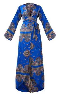 Robe Kimono Longue Bleu Cobalt à Imprimé Géométrique -Zeze Vetements Magasin 4bd6d37187a826d7cd5dc47a1ab8328ff8493a86 clt4769 6