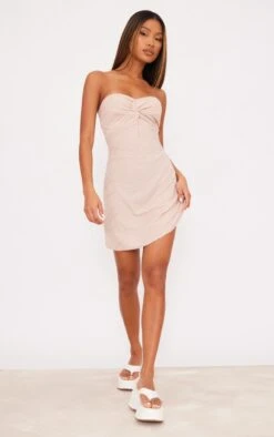 Robe Droite Bustier Texturée Gris Pierre Torsadée -Zeze Vetements Magasin 4d462fc5d2b0c456687a8c1fbf619a40a89ee1e3 cne6503 3