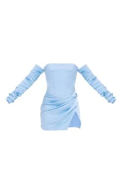 Label PLT Robe Satinée Bleue à Corset Et Manches Froncées -Zeze Vetements Magasin 50068537fe21390931bf5d71cba59449169c5703 cnd9014 5