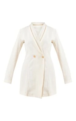 Robe Blazer Texturée Crème à Boutons -Zeze Vetements Magasin 5012e5870e001e4a838bcd0fb1108864d2ec4c7a cne1551 5