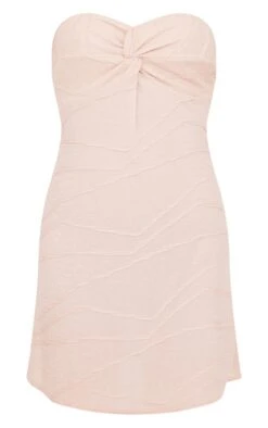 Robe Droite Bustier Texturée Gris Pierre Torsadée -Zeze Vetements Magasin 502750b3028a69e8f5c9bc0e74218a8eac892603 cne6503 5