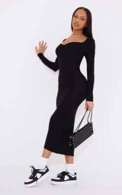 Robe Mi-longue Noire En Jersey à Noeud Sous Le Buste -Zeze Vetements Magasin 512243ae2d9509fd3ac9223db6a29919c3059695 cnc9056 3