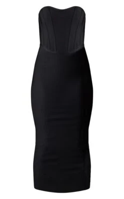 Robe Mi-longue Noire à Détail Corset Bandage -Zeze Vetements Magasin 532f6931219510720ec0a4f062ee1fabe376efa4 cnb7996 5