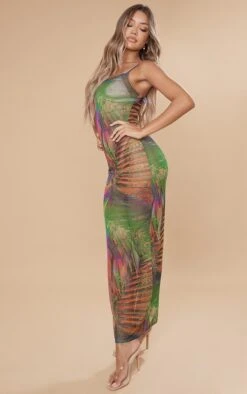 Robe Longue En Mesh Multicolore à Imprimé Tropical Et Bretelles -Zeze Vetements Magasin 571d4165b0dad8d7666a461fbde97ee68919a36a cne2717 3