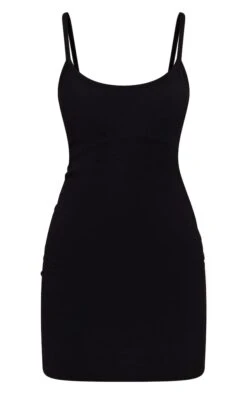 Robe Moulante Côtelée Noire à Bretelles Et Armatures -Zeze Vetements Magasin 6fac97651aa82117c62450f0172e5bb0607b5a6f cmw6501 6