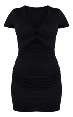 Robe Moulante Noire à Manches Courtes Et Buste élastique -Zeze Vetements Magasin 71adf60920c3b7f83aa998ff647f502736f5a54f cnd4075 5