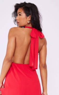 Robe Droite Rouge à Taille élastifiée Et Col Montant -Zeze Vetements Magasin 73786c26dca13ac1ac289e8373661791192b6514 cne2960 4