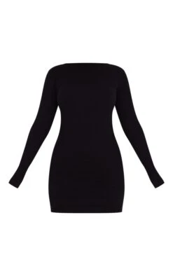 Robe Moulante Côtelée Structurée Noire Froncée à Détail Contours -Zeze Vetements Magasin 785d75c85f1e7cfaf1ccdd9be10847db1e2fdfe8 cnc6728 5