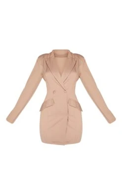 Robe Blazer Taupe Manches Longues à Taille Pincée Et Boutons -Zeze Vetements Magasin 7ad89952b2504bb1730f302b97677839d10469e6 cmn9871 5