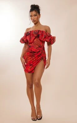 Robe Moulante Bouffante En Mesh Fleuri Rouge à Corset -Zeze Vetements Magasin 7d2e2d5b28e6cbdaf146cad9b33b61f029f0777a cnc9992 1