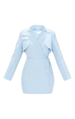 Robe Blazer Style Utilitaire Bleue à Manches Longues Et Ceinture -Zeze Vetements Magasin 7dfa83d183093c0c69ba6e843c9a01448b3493ea cmy7181 5