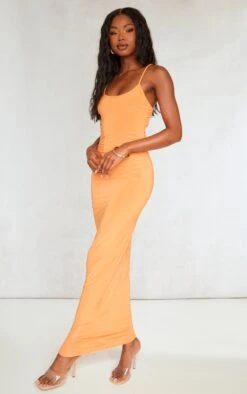 Robe Longue Moulante Orange Découpée Dans Le Dos à Col Rond Et Bretelles -Zeze Vetements Magasin 7f9515e8125d012162c2dff0adfed43bc34e4925 cnd7696 3