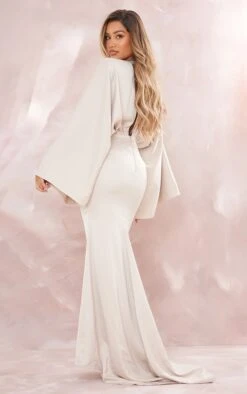 Robe Longue Satinée Drapée Champagne -Zeze Vetements Magasin 82194a9050c6fb937a764b8dcd6324839fcdd08c cnd9172 2